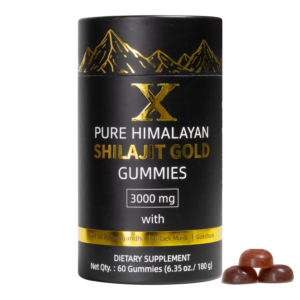 X Shilajit Gummies — Pure Himalayan Shilajit (60 Gummies)